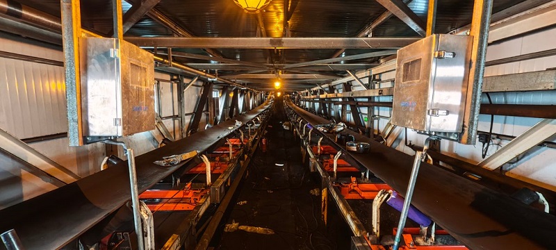 提效率，助生產(chǎn)|國諾信科防爆電子皮帶秤礦業(yè)公司安裝實例