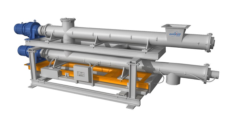 給料準(zhǔn)、運(yùn)行穩(wěn)，國(guó)諾信科雙管螺旋給料機(jī)水泥廠生產(chǎn)給料新選擇